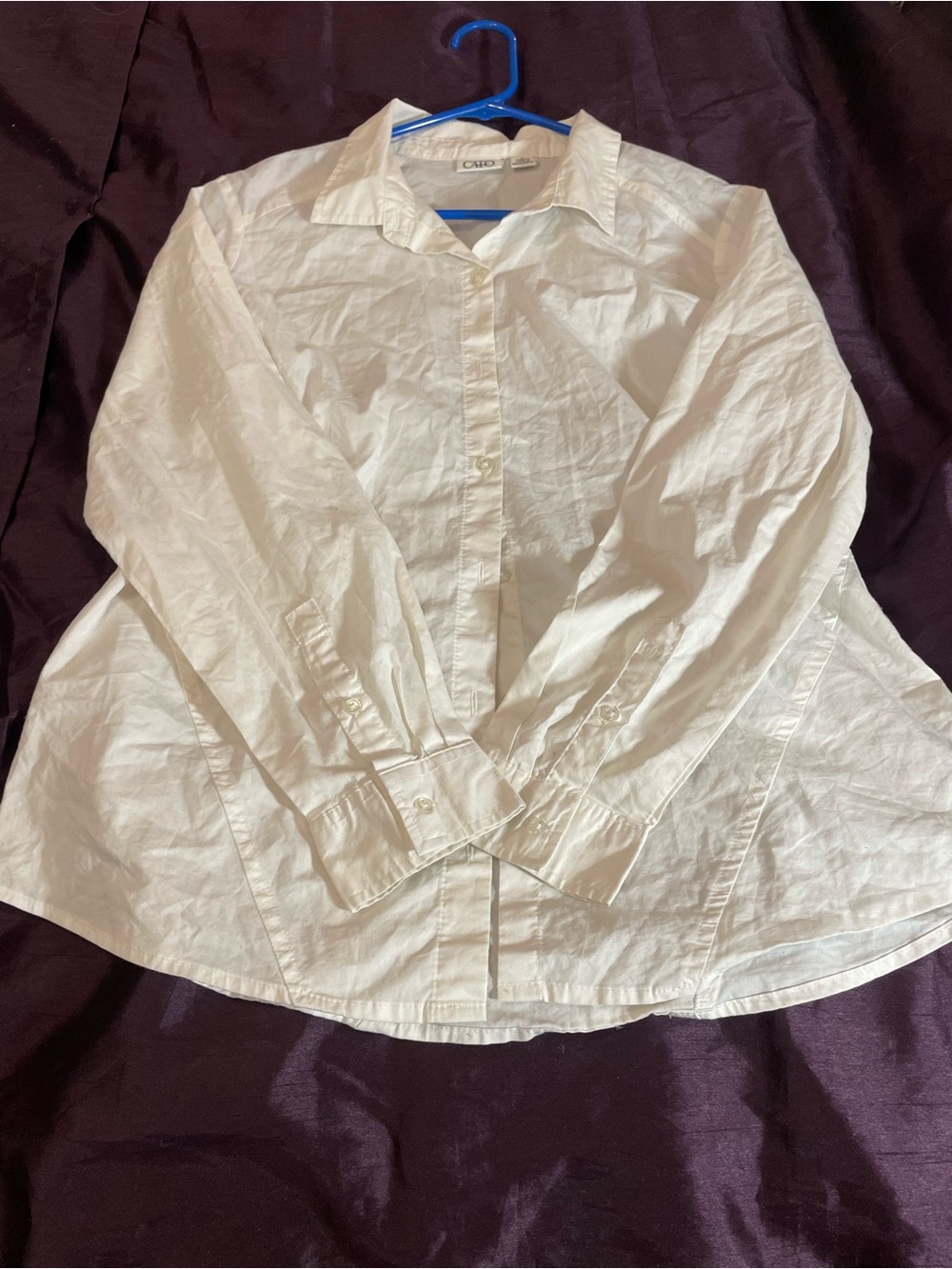 Cato Men's White Casual Button-Down Shirt
